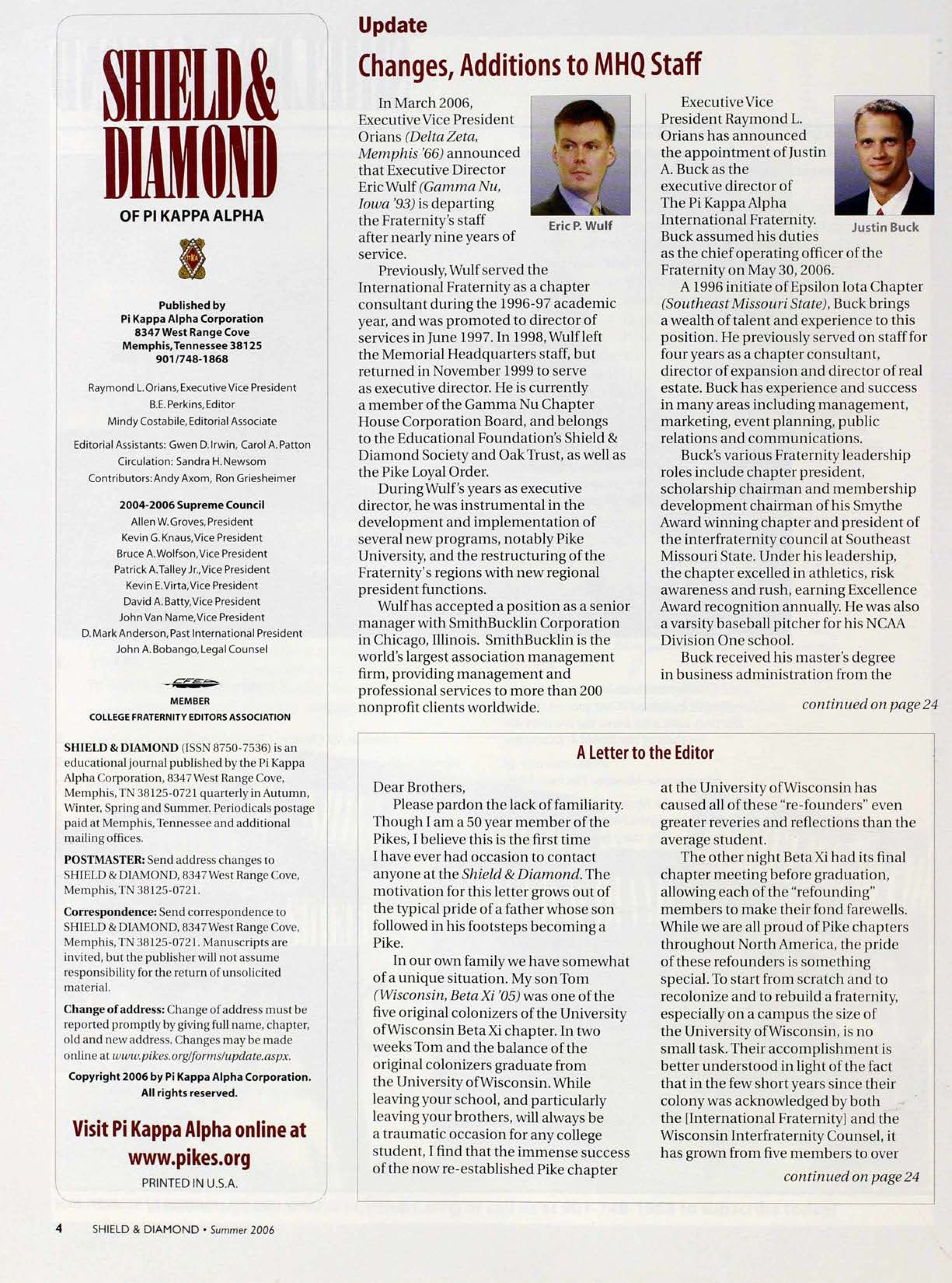 A Letter To The Editor